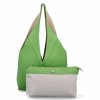 Torebka Shopper Bag z Kosmetyczką firmy Herisson 1901F731 Zielona