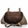 Torebka Damska Shopper Bag z Kosmetyczką firmy Herisson 15R355 Ciemno Ziemista