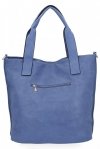 Duża Torebka Damska Shopper Bag XXL firmy Hernan HB0363 Ciemno Niebieska