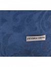 VITTORIA GOTTI Made in Italy Torebka Skórzana Shopperbag w Tłoczone Wzory Niebieska