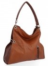 Uniwersalna Torebka damska Shopper Bag XL firmy Hernan HB0170 Ruda