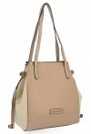 Torebka Damska Shopper Bag XL firmy David Jones CM6421A Ciemno Beżowa