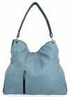 Uniwersalna Torebka damska Shopper Bag XL firmy Hernan HB0170 Błękitna