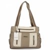 Torebka Damska Shopper Bag 2 Komory firmy Hernan 3892-1 Ciemno Beżowa/Beżowa