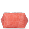 Modne Torebki Skórzane Shopper Bag XL z Etui firmy Vittoria Gotti Koralowa