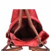 Stylowy Plecaczek Damski firmy Herisson 15-2B315 Ciemno Czerwony