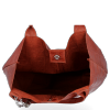 Uniwersalna Torebka Skórzana XL Shopper Bag w motyw zwierzęcy firmy Vittoria Gotti Brązowa