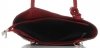 Włoska Torebka Skórzana firmy Genuine Leather Czarna z czerwonym