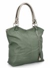 Torebka Uniwersalna Shopper Bag Hernan HB0150 Jasno Zielona/Beżowa