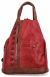Stylowy Plecaczek Damski firmy Herisson 15-2B315 Ciemno Czerwony