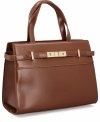 Elegancka Torebka Damska Kuferek firmy Herisson 19R509 Ruda