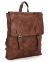 Plecak Damski Vintage firmy Herisson 1502H449 Ciemno Brązowy