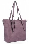 Uniwersalna Torebka Damska XL Shopper Bag firmy Hernan HB0213-1 Fioletowa