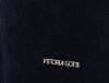 Vittoria Gotti Modna Torebka Skórzana Ekskluzywny Shopper Made in Italy Granatowa