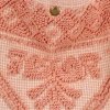 Włoska Torebka Shopper bag w Modne Wzory 5887 Pudrowy Róż
