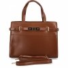 Elegancka Torebka Damska Kuferek firmy Herisson 19R509 Ruda