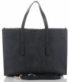 GEANȚĂ DIN PIELE cufăr Vittoria Gotti negru V3223