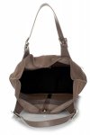 GEANȚĂ DIN PIELE shopper bag Genuine Leather maro pământiu 605
