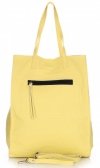 GEANȚĂ DIN PIELE shopper bag Vittoria Gotti galben V8622