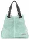GEANȚĂ DIN PIELE shopper bag Vittoria Gotti mentă V2L