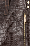 GEANȚĂ DIN PIELE shopper bag Vittoria Gotti ciocolatiu VG803