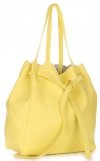 GEANȚĂ DIN PIELE shopper bag Genuine Leather verde de limetă 1158