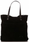 GEANȚĂ DIN PIELE shopper bag Vittoria Gotti negru V8267