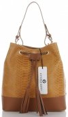 GEANȚĂ DIN PIELE shopper bag Vittoria Gotti roșcat V344