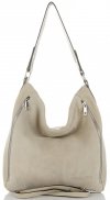 GEANȚĂ DIN PIELE shopper bag Vittoria Gotti bej V3368