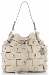 GEANȚĂ DIN PIELE shopper bag Vittoria Gotti bej V5867