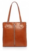GEANȚĂ DIN PIELE clasică Genuine Leather roșcat J6088