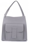 GEANȚĂ DIN PIELE shopper bag Vittoria Gotti gri 8286