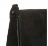 GEANȚĂ DIN PIELE tip poștaș Genuine Leather negru 0003