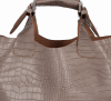 GEANȚĂ DIN PIELE shopper bag Vittoria Gotti maro pământiu VG804