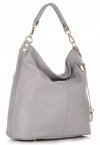 GEANȚĂ DIN PIELE shopper bag Vittoria Gotti gri deschis V8047