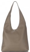 GEANȚĂ DIN PIELE shopper bag Vittoria Gotti maro pământiu V31