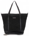 GEANȚĂ DIN PIELE shopper bag Vittoria Gotti negru V2939