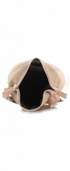 GEANȚĂ DIN PIELE tip poștaș Genuine Leather bej 0723