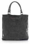 GEANȚĂ DIN PIELE universală Genuine Leather gri 60499
