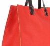 GEANȚĂ DIN PIELE universală Genuine Leather zmeură 691756