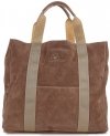 GEANȚĂ DIN PIELE shopper bag Vittoria Gotti maro pământiu V8252
