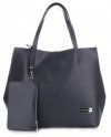 GEANȚĂ DIN PIELE shopper bag Vittoria Gotti gri V8