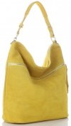 GEANȚĂ DIN PIELE universală Genuine Leather galben 5577C