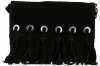 GEANȚĂ DIN PIELE tip poștaș Vittoria Gotti negru V5859C