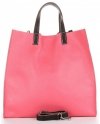 GEANȚĂ DIN PIELE universală Genuine Leather roz  indian 691756