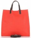 GEANȚĂ DIN PIELE universală Genuine Leather zmeură 691756