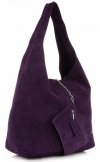 GEANȚĂ DIN PIELE shopper bag Vittoria Gotti mov V8802