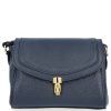 GEANȚĂ DIN PIELE tip poștaș Vittoria Gotti bleumarin V528058