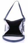 GEANȚĂ DIN PIELE shopper bag Vittoria Gotti bleumarin 8286
