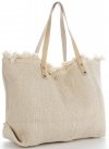 GEANȚĂ DIN PIELE shopper bag Vittoria Gotti bej V5902